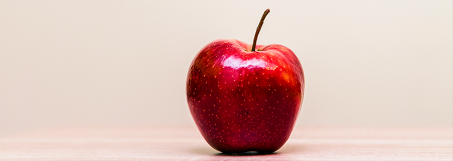 Une pomme couverte d'un film comestible pour optimiser sa conservation