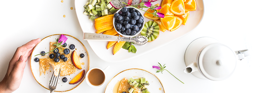 Repas équilibré de fruits